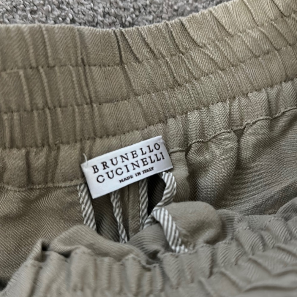 Brunello Cucunelli slacks womans tan